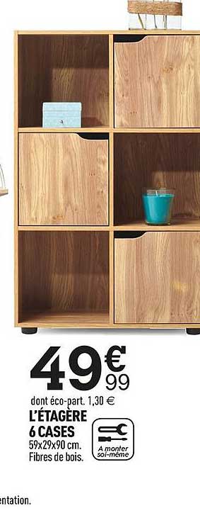 étagère 6 Cases