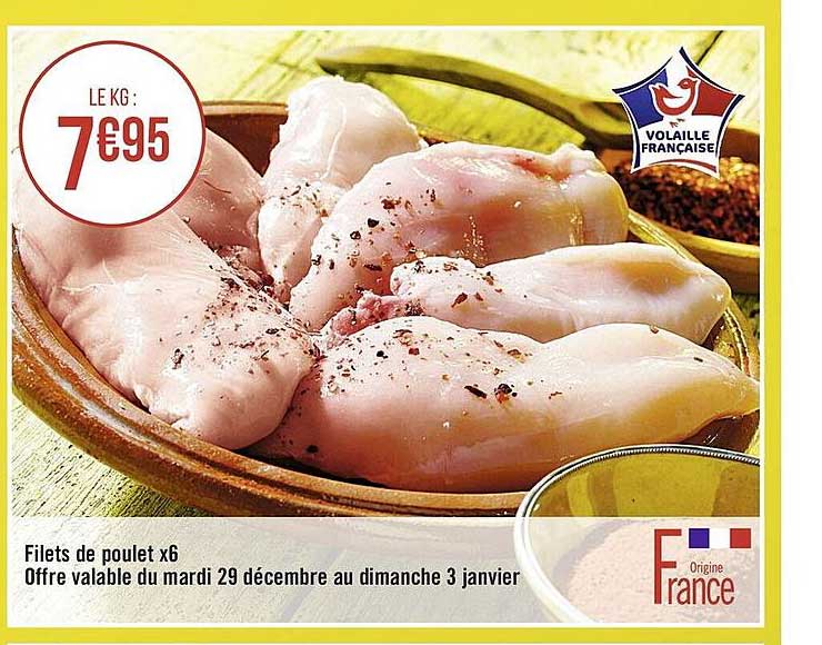 Filets De Poulet X6