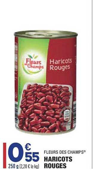 fleurs des champs haricots rouges
