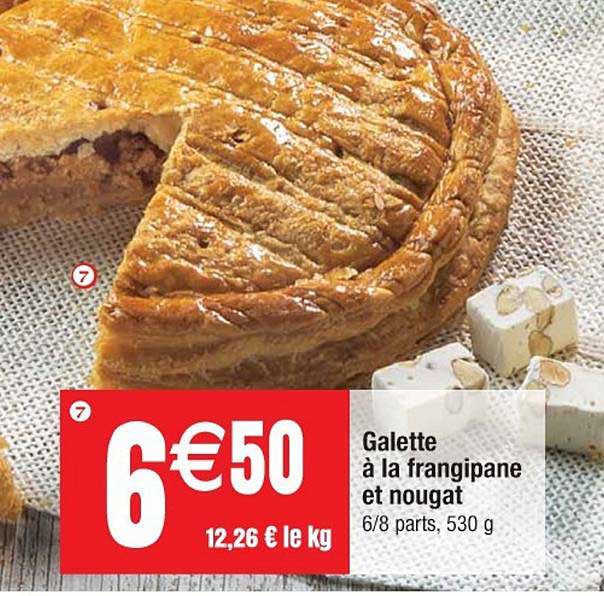 galette à la frangipane et nougat