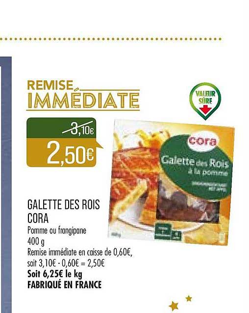 galette des rois cora
