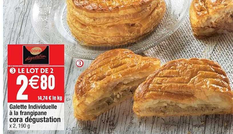 galette individuelle à la frangipane cora dégustation