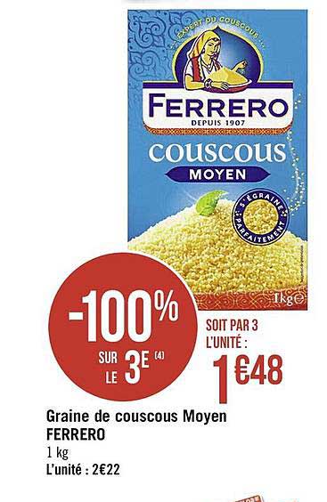 graine de couscous moyen ferrero