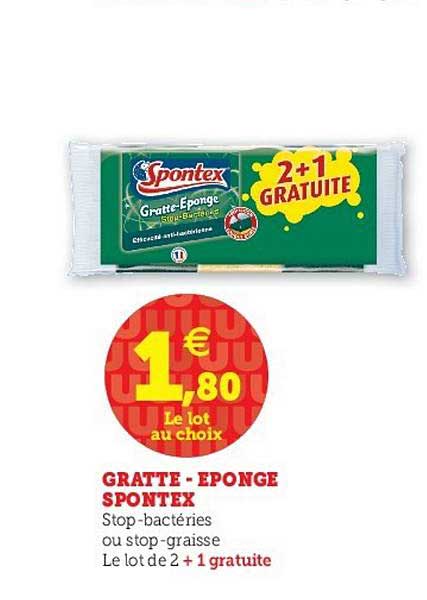 gratte-éponge spontex