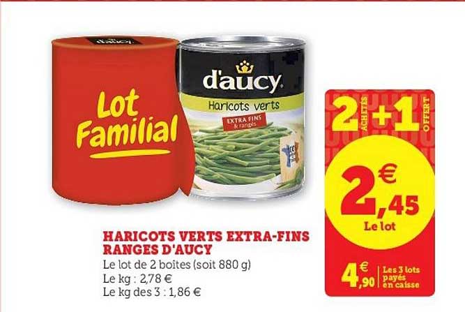 haricots verts extra-fins ranges d'aucy