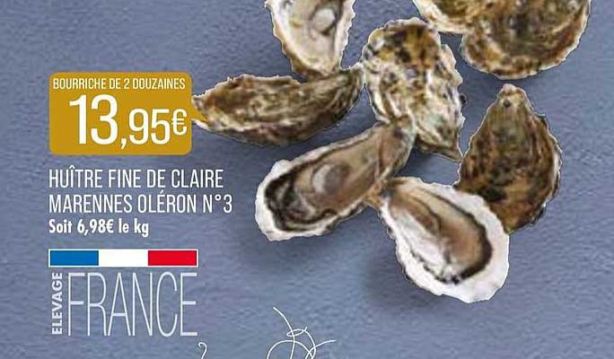 huître fine de claire marennes oléron n°3