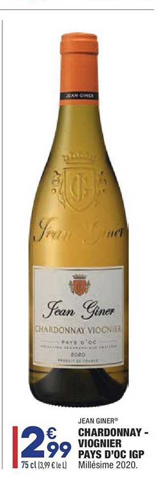 Jean Giner Chardonnay Viognier Pays D'oc Igp