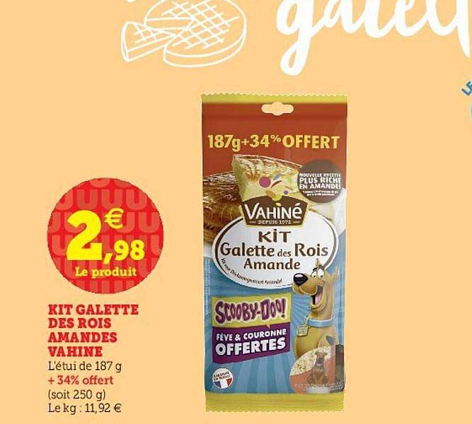 kit galette des rois amandes vahiné