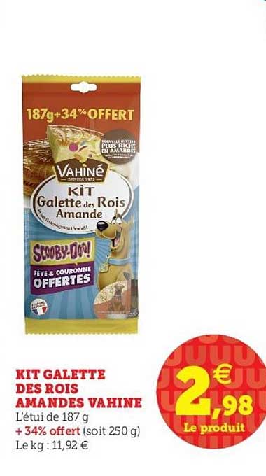 kit galette des rois amandes vahiné