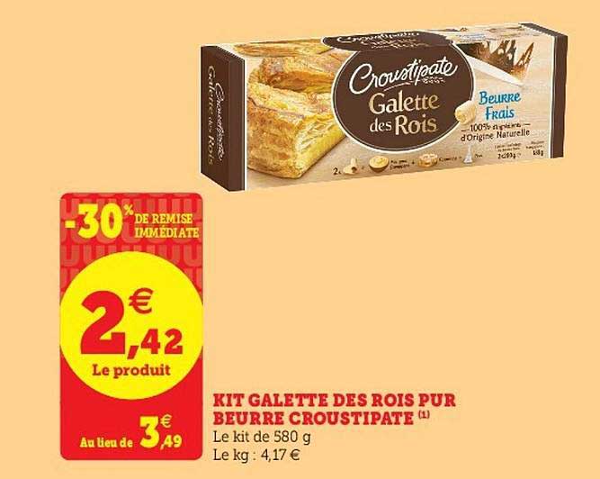 kit galette des rois pur beurre croustipate