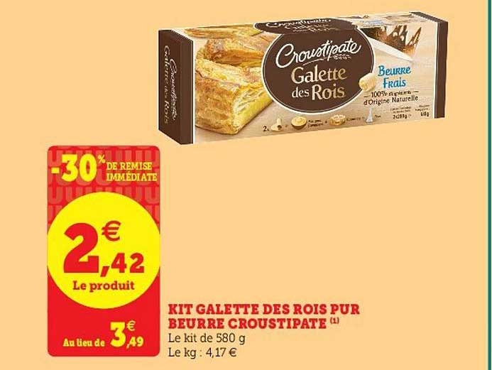 Kit Galette Des Rois Pur Beurre Croustipate -30% De Remise Immédiate