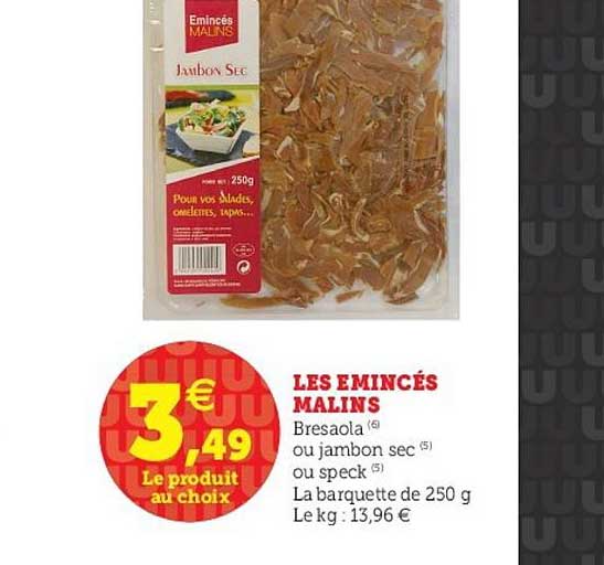 Les émincés Malins