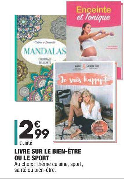 livre sur le bien être ou le sport