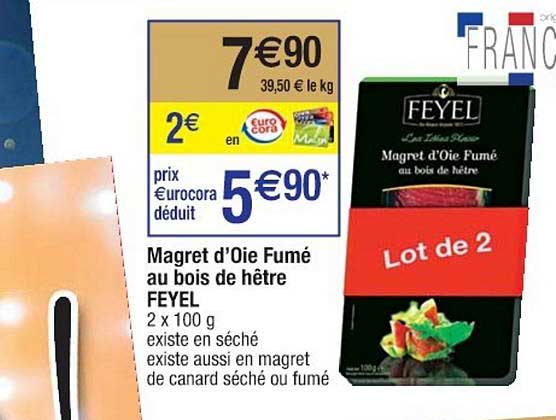 magret d'oie fumé au bois de hêtre feyel