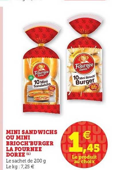 mini sandwichs ou mini brioch'burger la fournée dorée