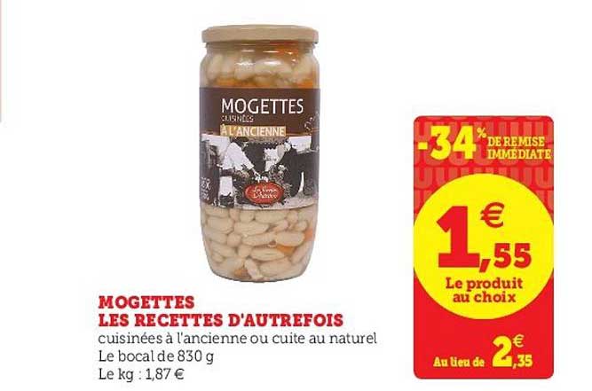 mogettes les recettes d'autrefois