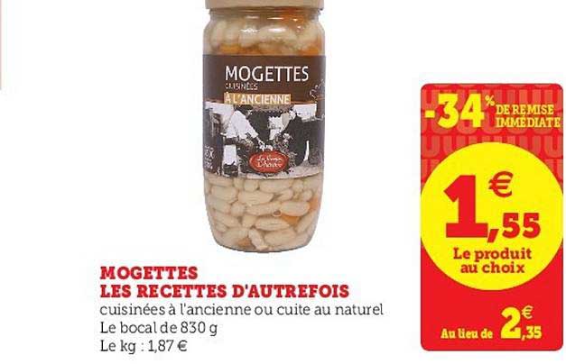 mogettes les recettes d'autrefois