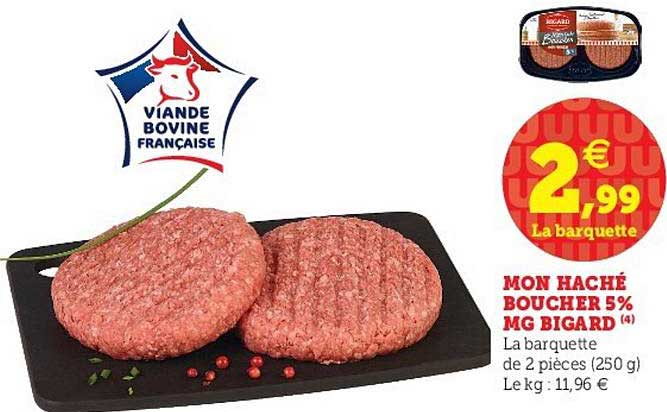 mon haché boucher 5% mg bigard
