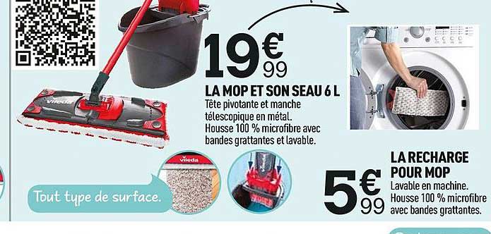 mop et son seau recharge pour mop