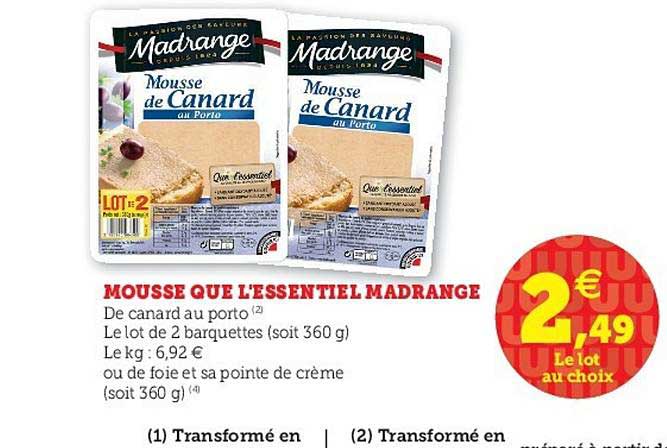 mousse que l'essentiel madrange