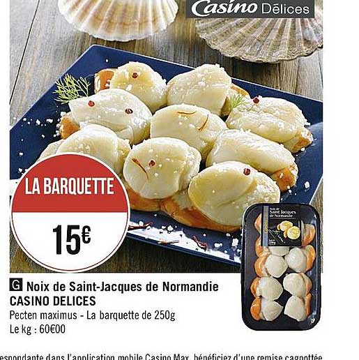 noix de saint-jacques de normandie casino délices