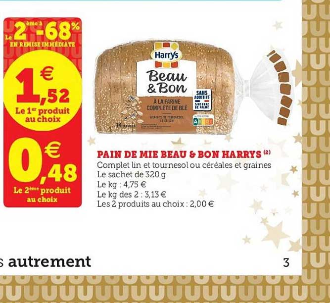 pain de mie beau & bon harris