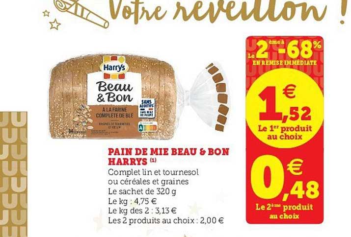 pain de mie beau & bon harrys
