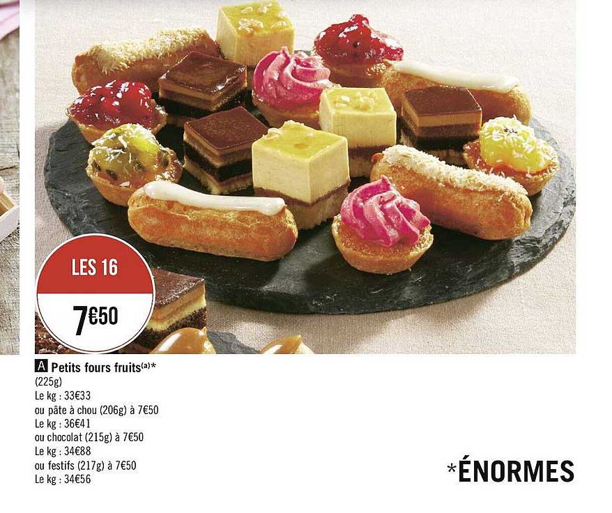 Petits Fours Fruits