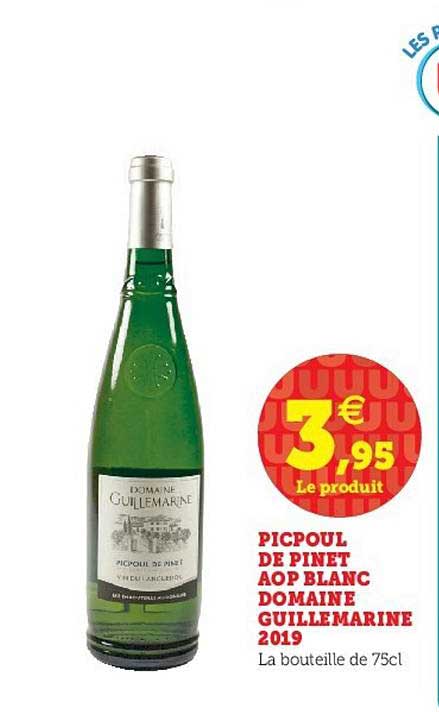 Picpoule De Pinet Aop Blanc Domaine Guillemarine 2019