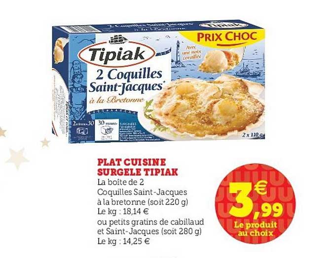 Plat Cuisiné Surgelé Tipiak