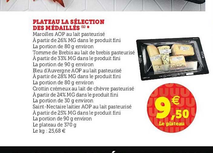 plateau la sélection des médaillés