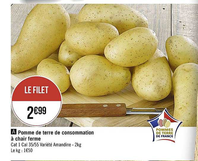 Pomme De Terre De Consommation à Chair Ferme
