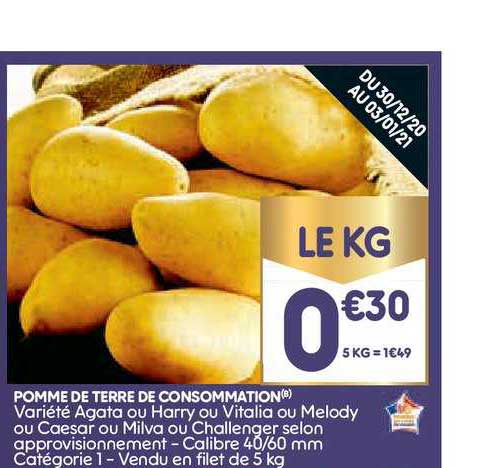 Pomme De Terre De Consommation