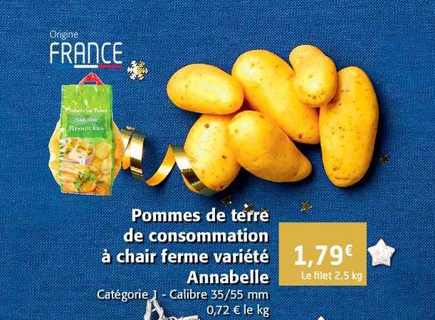 pommes de terre de consommation à chair ferme variété annabelle