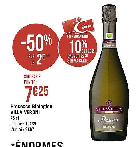 prosecco biologico villa veroni