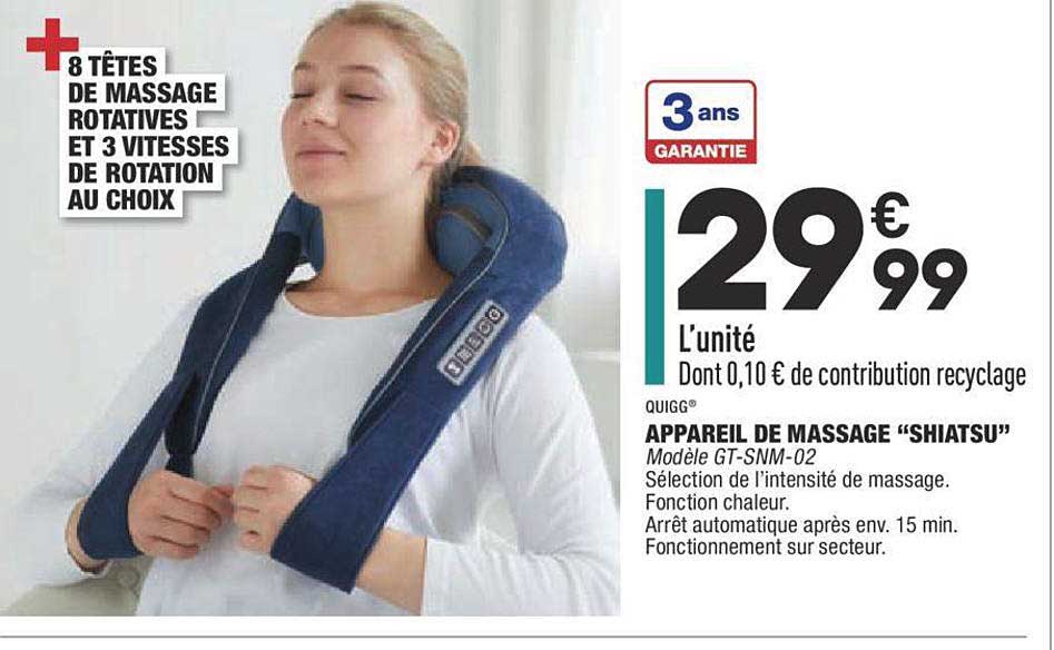 quigg appareil de massage "shiatsu"