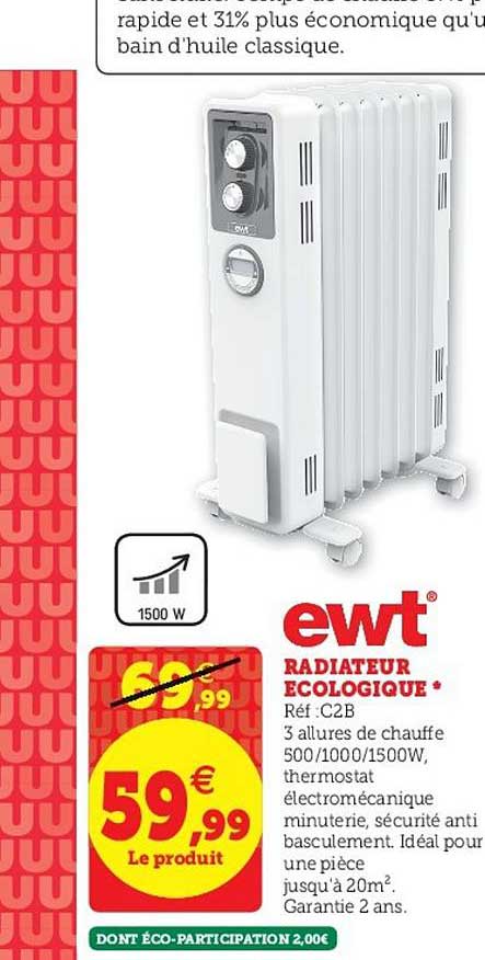 radiateur écologique ewt