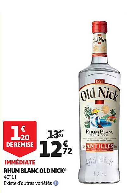rhum blanc old nick