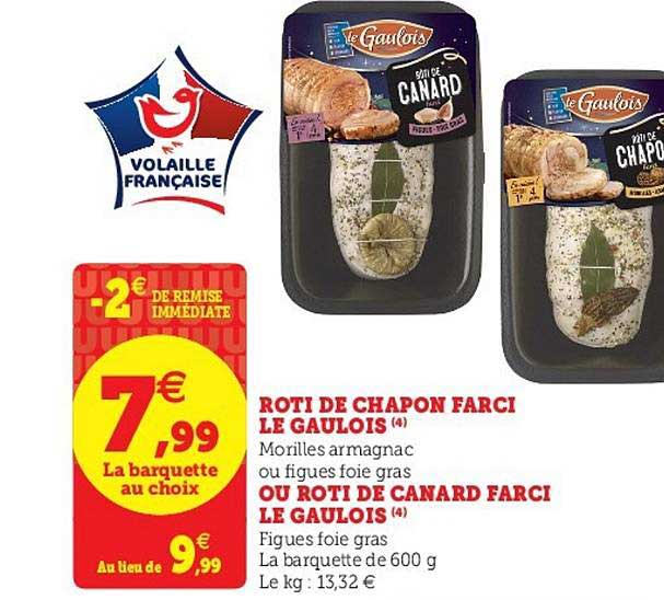 Rôti De Chapon Farci Le Gaulois Ou Rôti De Canard Farci Le Gaulois