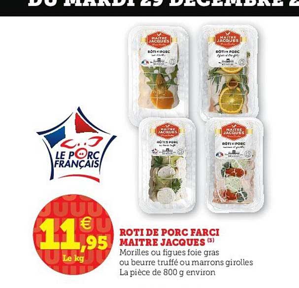 rôti de porc farci maître jacques