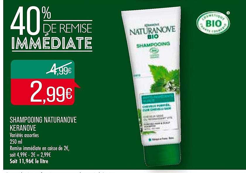 Shampooing Naturanove Keranove 40% De Remise Immédiate