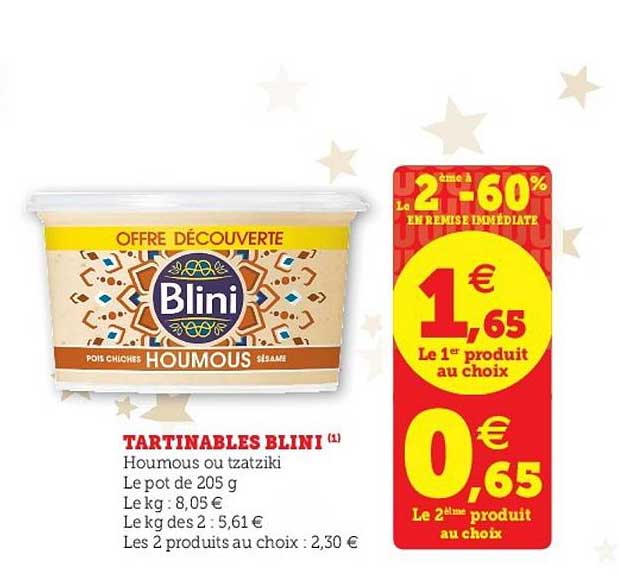 Tartinables Blini