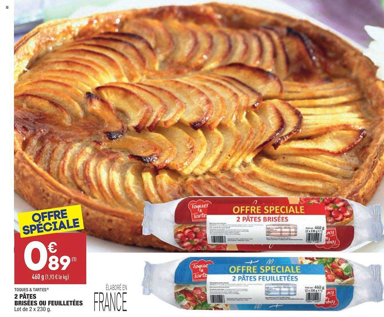 toques & tartes 2 pâtes brisées ou feuilletées