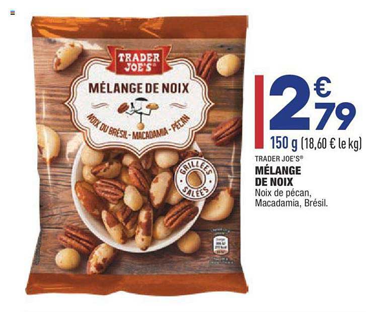 trader joe's mélange de noix
