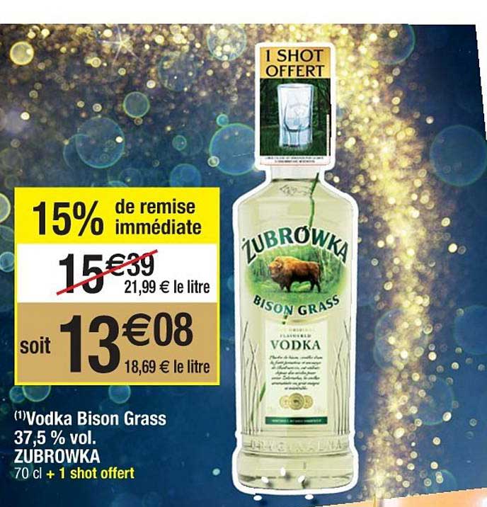 vodka bison grass 37,5% vol. zubrowka