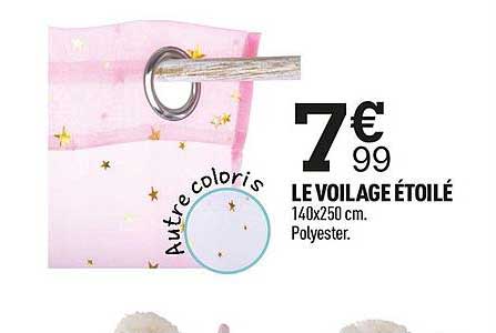 Voilage étoilé