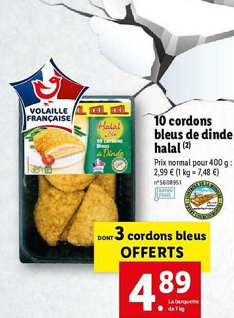 10 Cordons Bleus De Dinde Halal