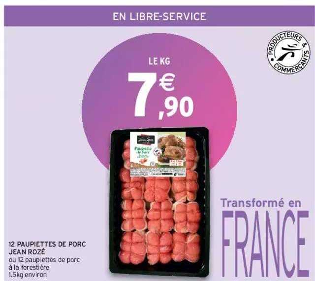 12 Paupiettes De Porc Jean Rozé