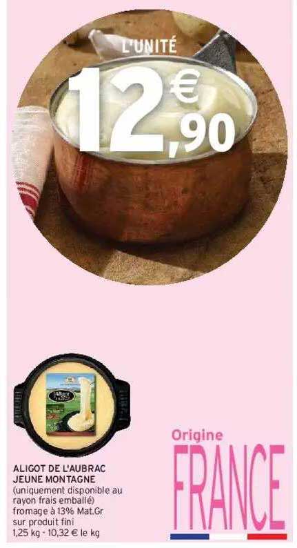 aligot de l'aubrac jeune montagne