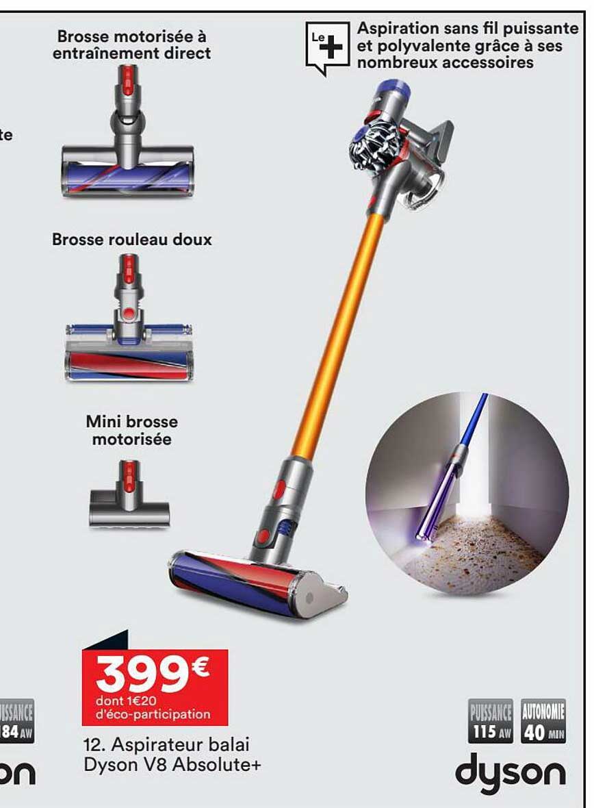 Aspirateur Balai Dyson V8 Absolute+